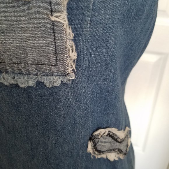 HOME MADE DENIM JUMPER DRESS Size L - Picture 5 of 8